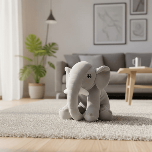 Trunklet Joy - Morbido mini elefante con ventosa per neonati
