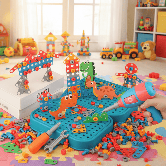 Set InnoCraft ToolPlay – Creatividad y aprendizaje para niños pequeños – 211 piezas