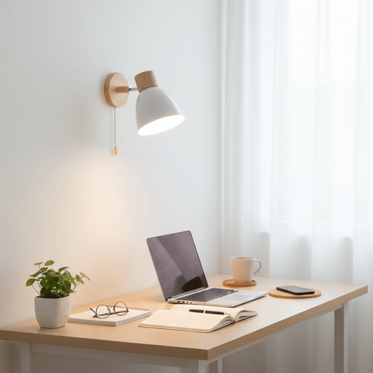 YADIEL WALL LIGHT – Moderne Wandlampe aus Holz im nordischen Stil