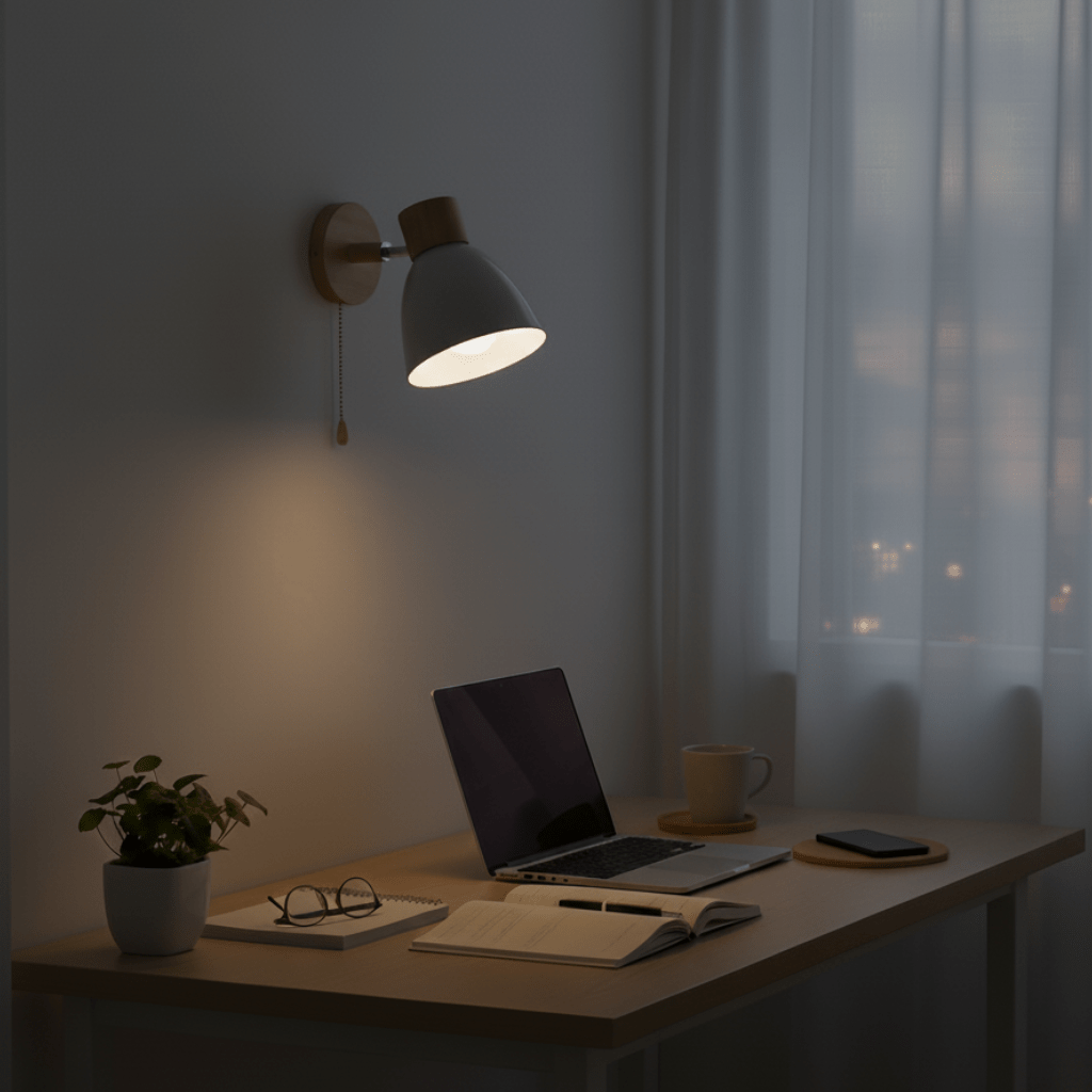 YADIEL WALL LIGHT – Moderne Wandlampe aus Holz im nordischen Stil