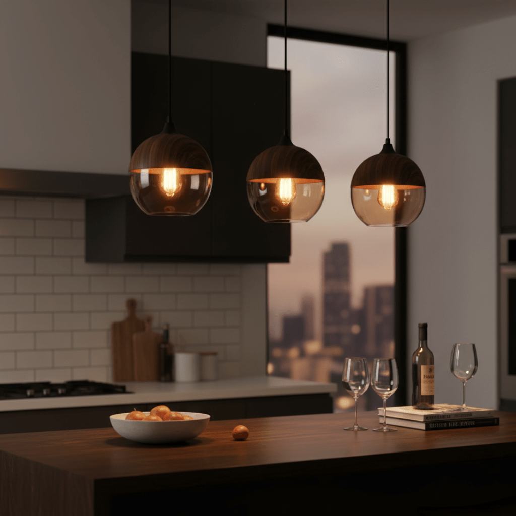 SCANDILUX – Minimalist Wooden Ceiling Light for Modern Interiors