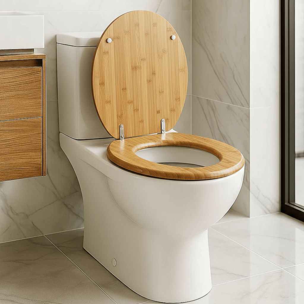 PLYREST – Abattant de toilette élégant en contreplaqué avec fonction de fermeture douce