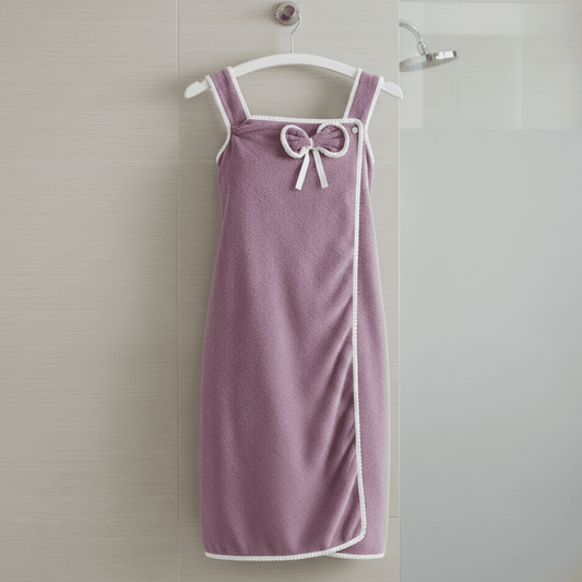 Albornoz para mujer de forro polar coral suave – Suave y transpirable para una comodidad suprema