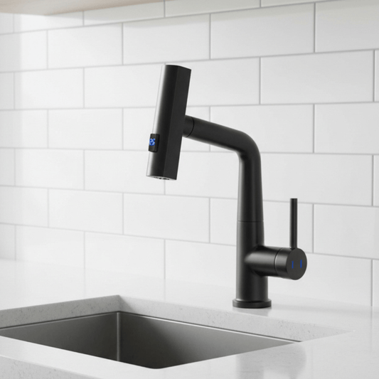 Rubinetto WaterMaster - Rubinetto rotante a 360° con display a LED della temperatura