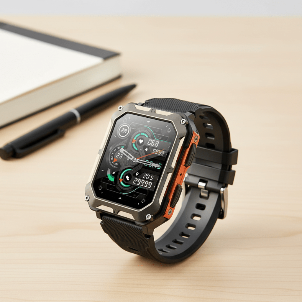 Vitalon Prestige Smartwatch | Edelstahl Smartwatch mit Fitness- & Gesundheitstracking | Elegantes Design & Lange Akkulaufzeit