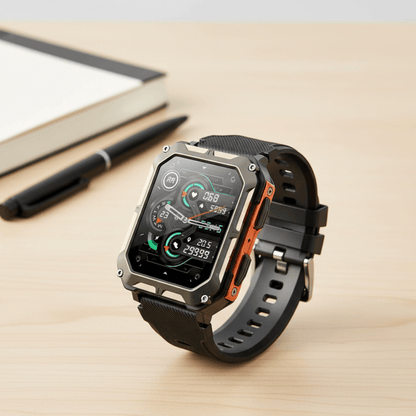 Vitalon Prestige Smartwatch | Edelstahl Smartwatch mit Fitness- & Gesundheitstracking | Elegantes Design & Lange Akkulaufzeit