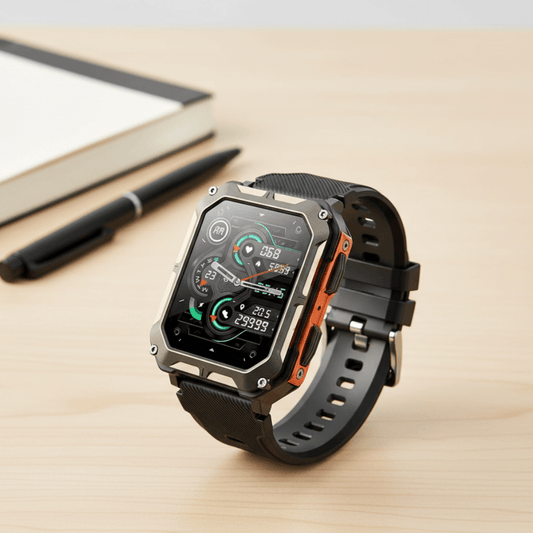 Vitalon Prestige Smartwatch | Edelstahl Smartwatch mit Fitness- & Gesundheitstracking | Elegantes Design & Lange Akkulaufzeit