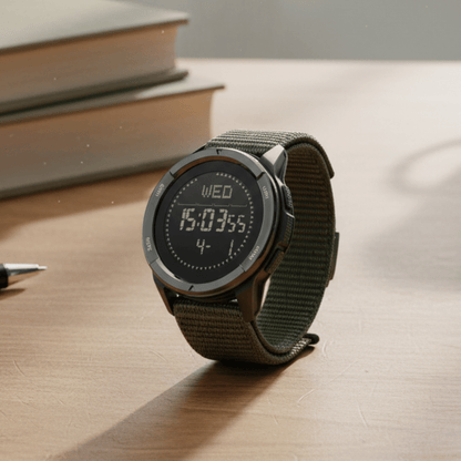 OUTDOORTIME – Sportuhr mit Carbon-Design für Abenteuer