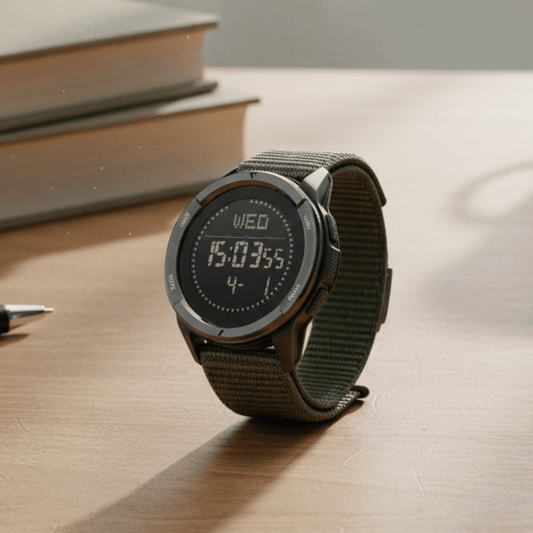 OUTDOORTIME – Sportuhr mit Carbon-Design für Abenteuer