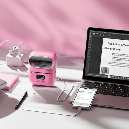 LABELO – Impresora de etiquetas Bluetooth para código de barras, logotipo y etiquetas de envío