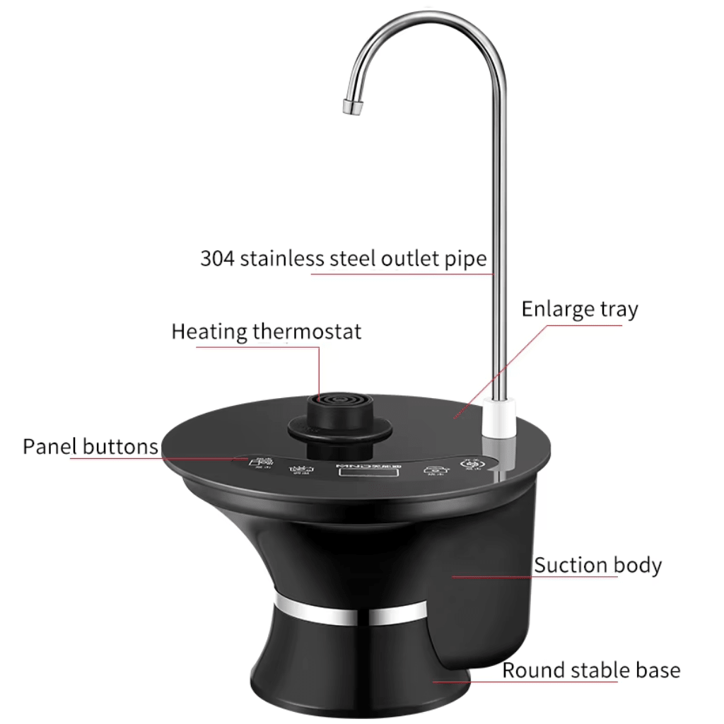 HYDROPOT – Hervidor de agua de mesa con función de bomba eléctrica