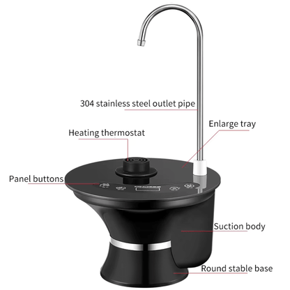 HYDROPOT – Hervidor de agua de mesa con función de bomba eléctrica