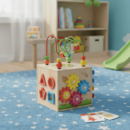 EduCube 8-in-1 - Interactive Montessori cube for toddlers aged 18 months and over