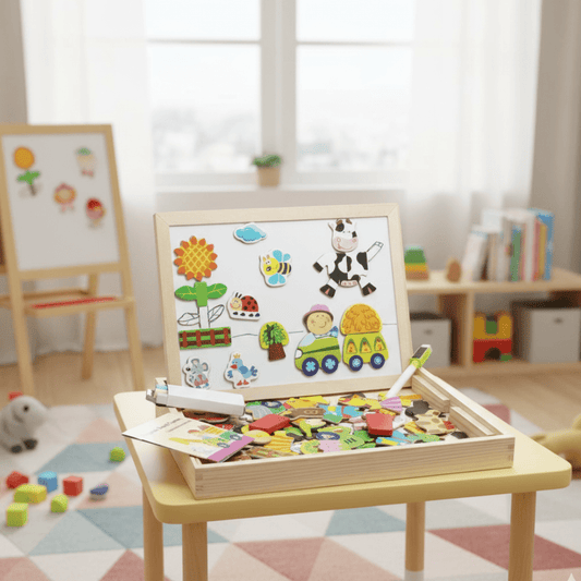 BoardBox - Magnetic & chalkboard drawing set for children