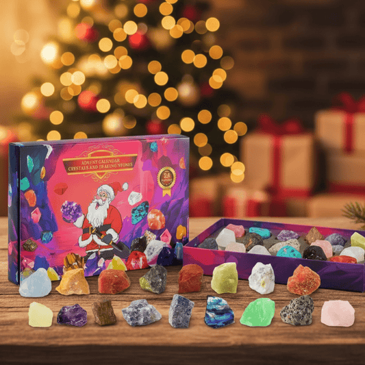 CrystalGems - Advent calendar with 24 real gemstones for young explorers