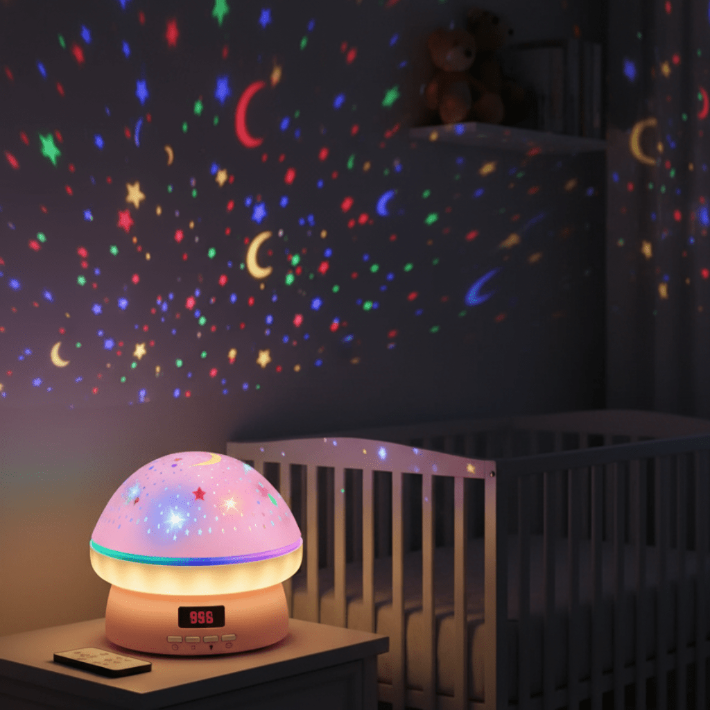 GlowLight - Magic star projector with 16 colours & timer function