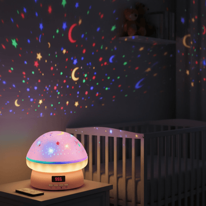 GlowLight - Magic star projector with 16 colours & timer function