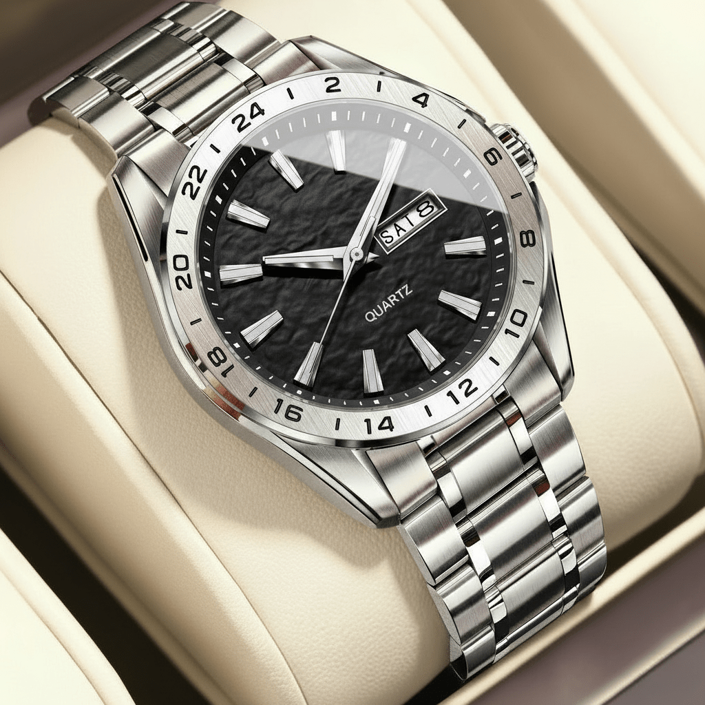 CHRONOSTEEL – Montre de sport pour homme premium avec affichage lumineux