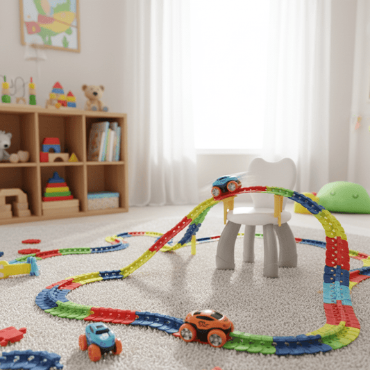 TrackRace – Flexibles Rennbahn-Set für kreative Strecken und Loopings