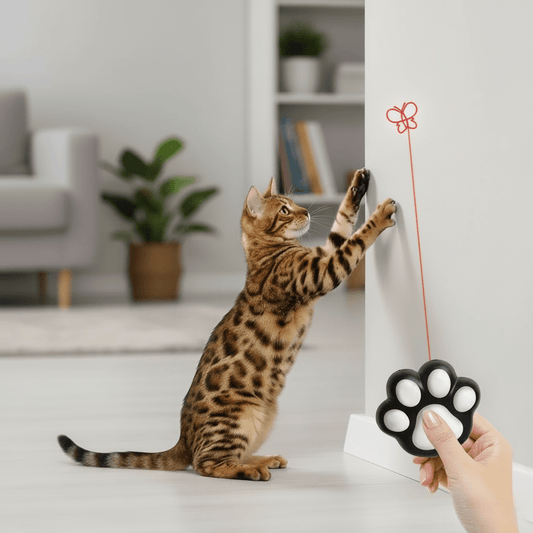 FELIFUN – Interaktives Katzen-Laserspielzeug – 5 einstellbare Lichtmuster