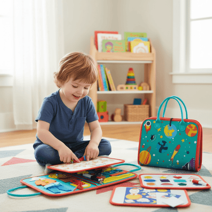 WonderFolio – Montessori-boek voor ontdekkers, bevordert fijne motoriek & nieuwsgierigheid