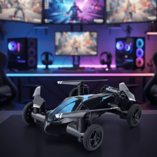 SKYRACER – 2-in-1 Ferngesteuertes Fahrzeug & Drohne für Flug- und Fahrspaß