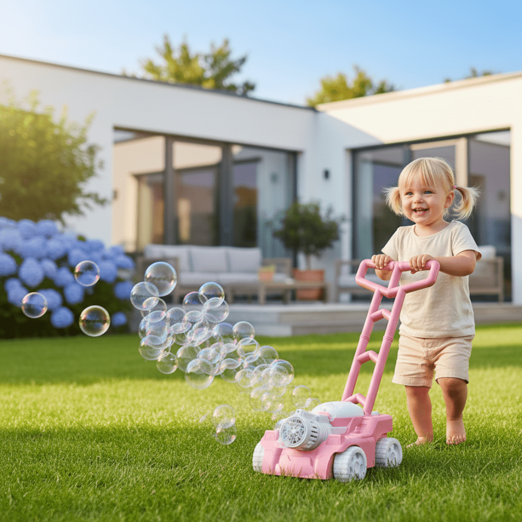 BUBBLEMAKER – Cortacésped de burbujas para diversión activa al aire libre