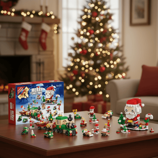 BuildBlocks – Kreativer Adventskalender mit 12 Bausteinen für Weihnachtsbaum-Spaß