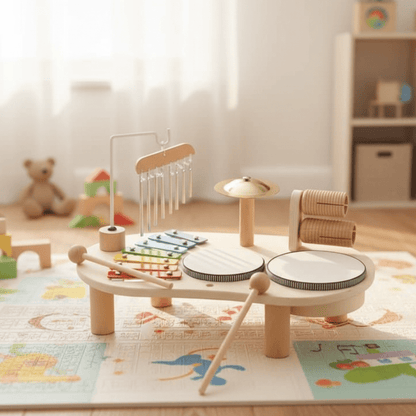 Melodiny Set – Musikalisches Holzspielzeug für kreative Babys ab 12 Monaten