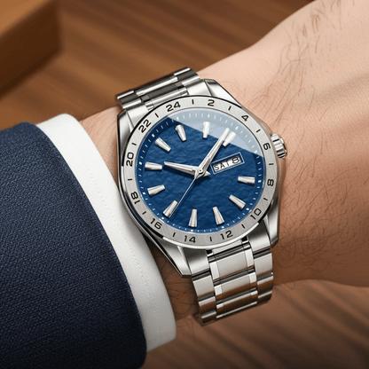 CHRONOSTEEL – Montre de sport pour homme premium avec affichage lumineux