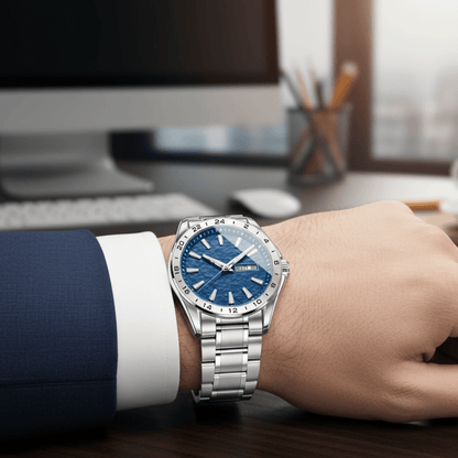 CHRONOSTEEL – Montre de sport pour homme premium avec affichage lumineux