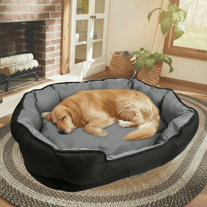 PETSOFA – Orthopädisches Schaumstoff-Hundebett im gemütlichen waschbaren Korbdesign