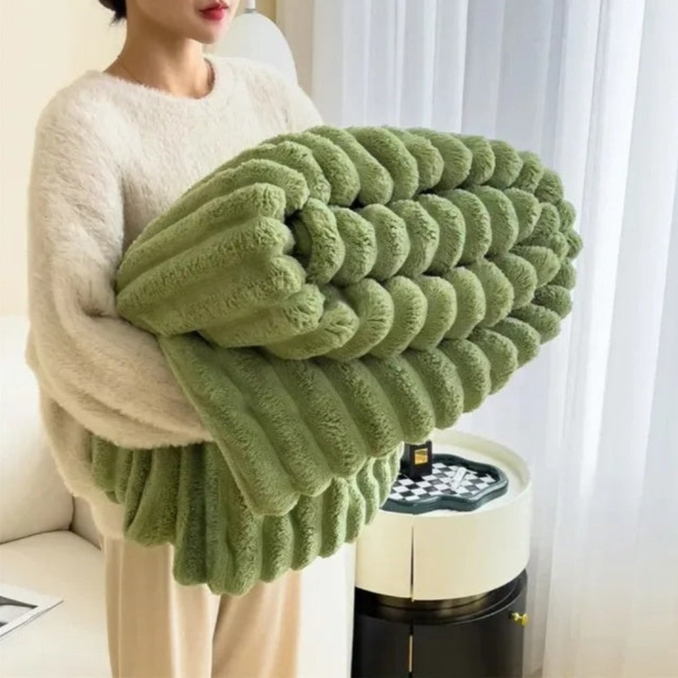 Variant image for Kuscheldecke Beige 150x200 cm Polyester für Alle Jahreszeiten-2