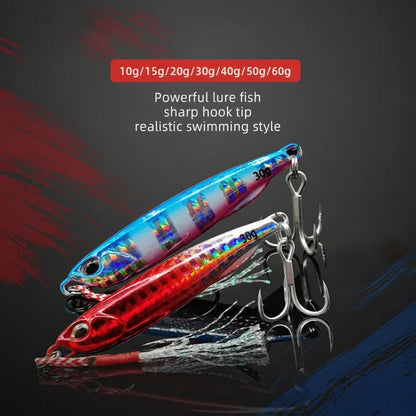 Metall Guss Jig Löffel Angelköder für Meerbass - 10g bis 50g, Hochwertig 1
