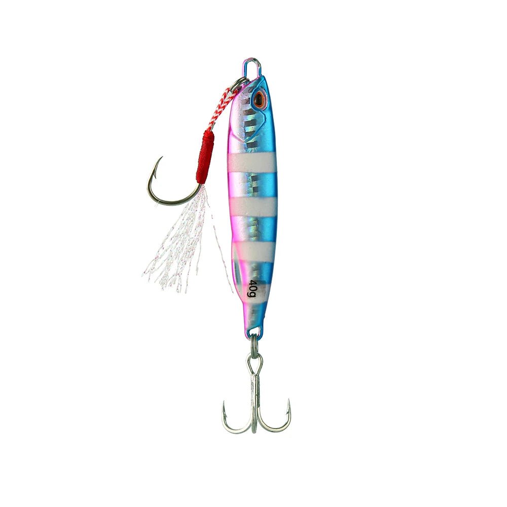 Metall Guss Jig Löffel Angelköder für Meerbass - 10g bis 50g, Hochwertig 12