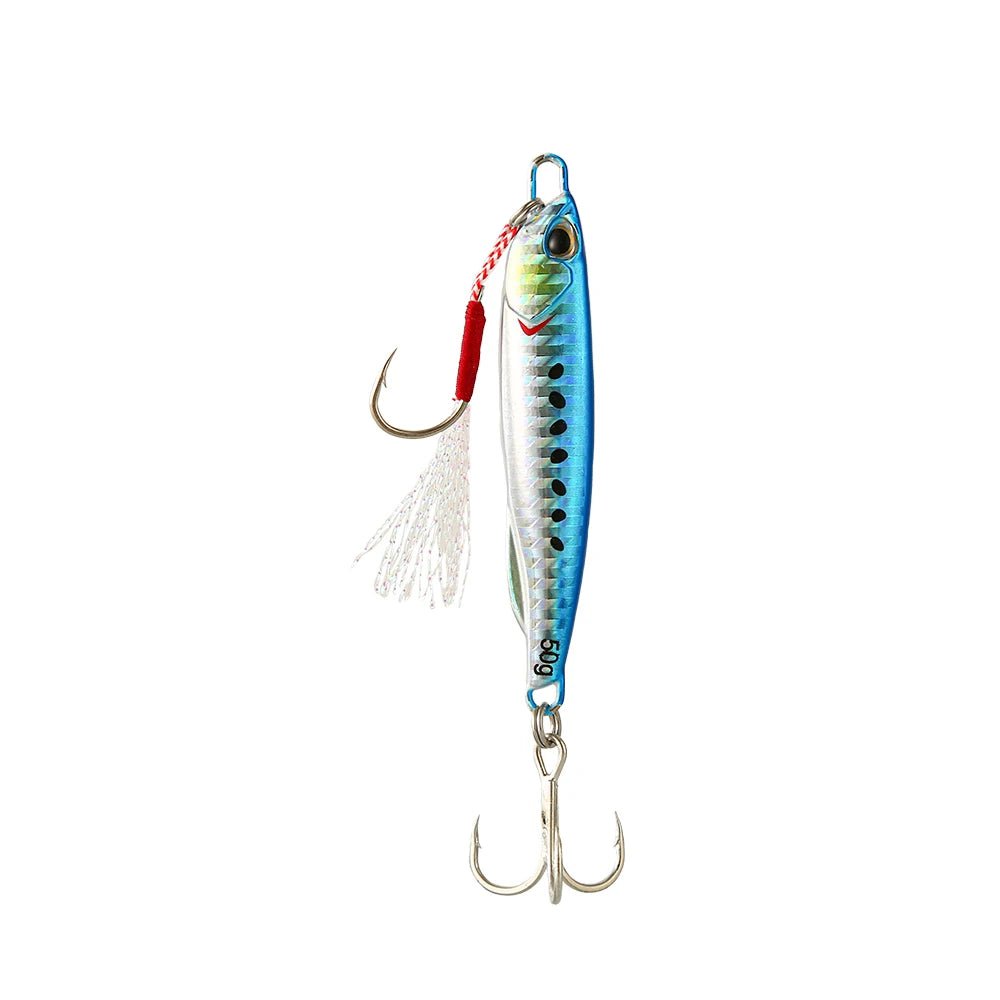 Metall Guss Jig Löffel Angelköder für Meerbass - 10g bis 50g, Hochwertig 7