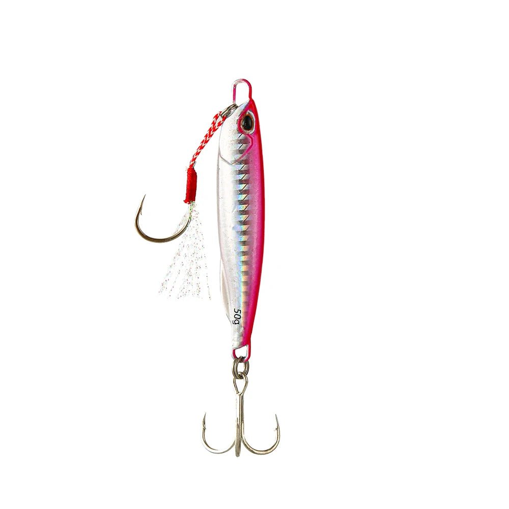 Metall Guss Jig Löffel Angelköder für Meerbass - 10g bis 50g, Hochwertig 9