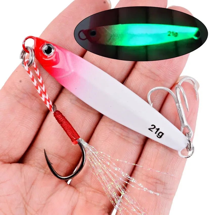 Metall Jig Angeln Set - 3/5/8 Stücke für Salzwasser mit verschiedenen Gewichten 3
