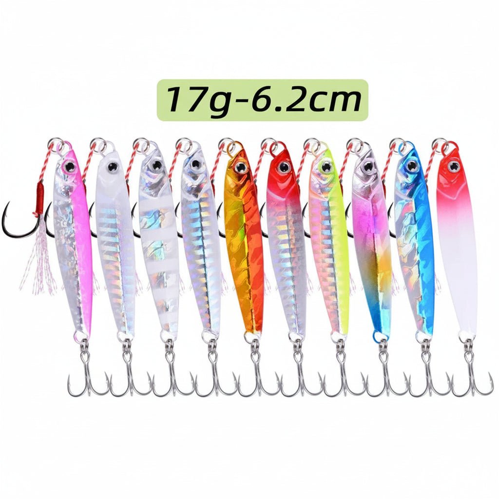 Metall Jig Angeln Set - 3/5/8 Stücke für Salzwasser mit verschiedenen Gewichten 7