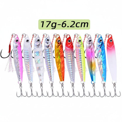 Metall Jig Angeln Set - 3/5/8 Stücke für Salzwasser mit verschiedenen Gewichten 7