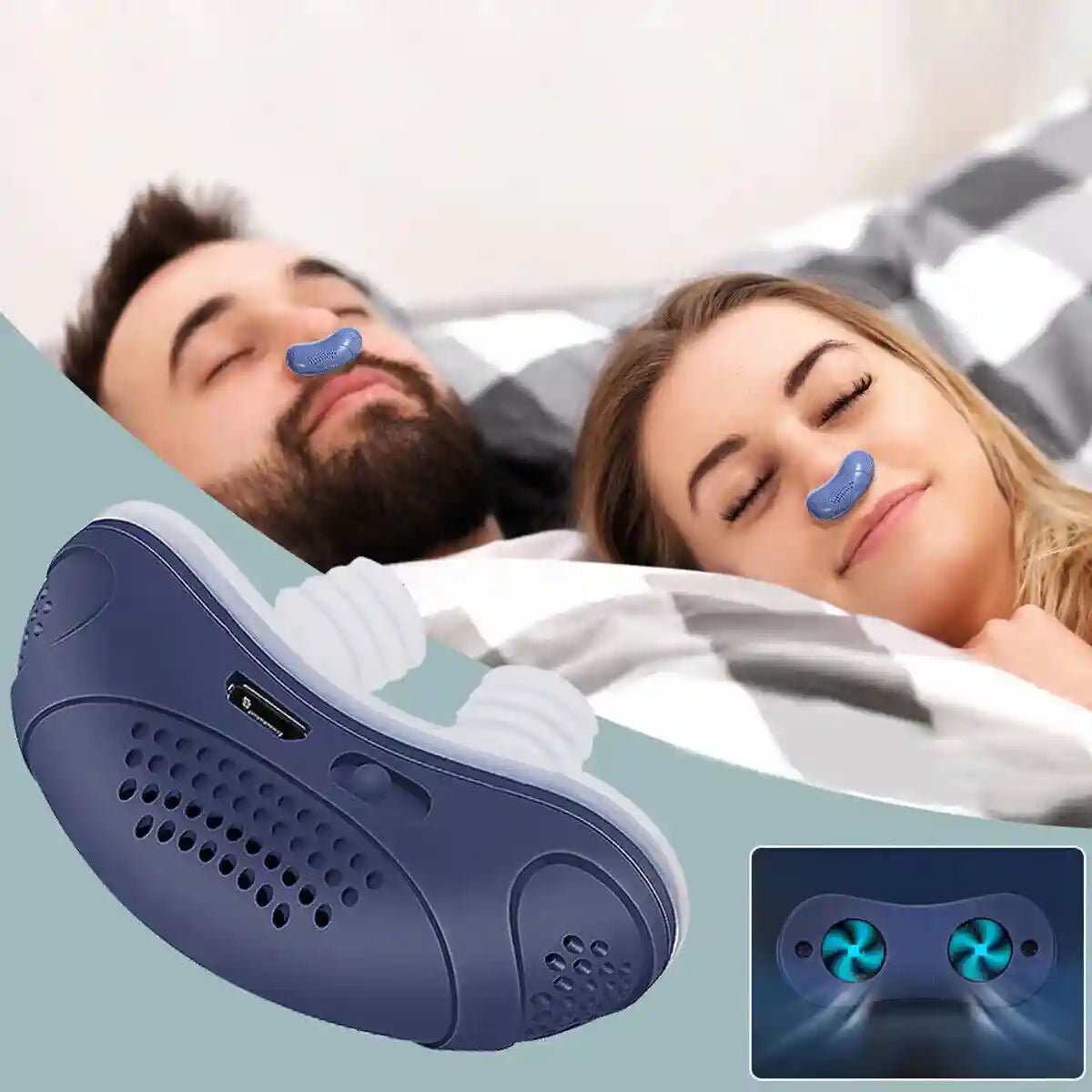 MICROBREATH - Appareil CPAP compact contre le ronflement et l'apnée du sommeil