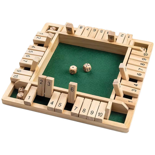 Mind Count Montessori-Würfelspiel | Lehrt Zahlen und Strategie | Hölzernes Shut the Box | Pädagogisches Mathe-Spielzeug 0