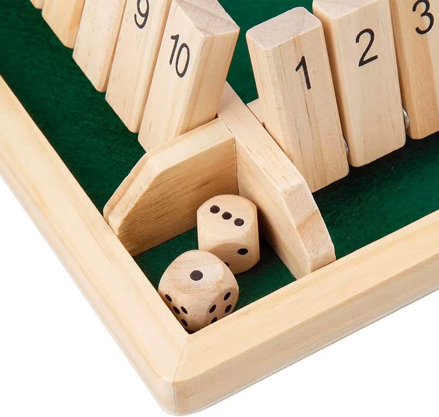 Mind Count Montessori-Würfelspiel | Lehrt Zahlen und Strategie | Hölzernes Shut the Box | Pädagogisches Mathe-Spielzeug 2