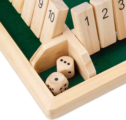Mind Count Montessori-Würfelspiel | Lehrt Zahlen und Strategie | Hölzernes Shut the Box | Pädagogisches Mathe-Spielzeug 2