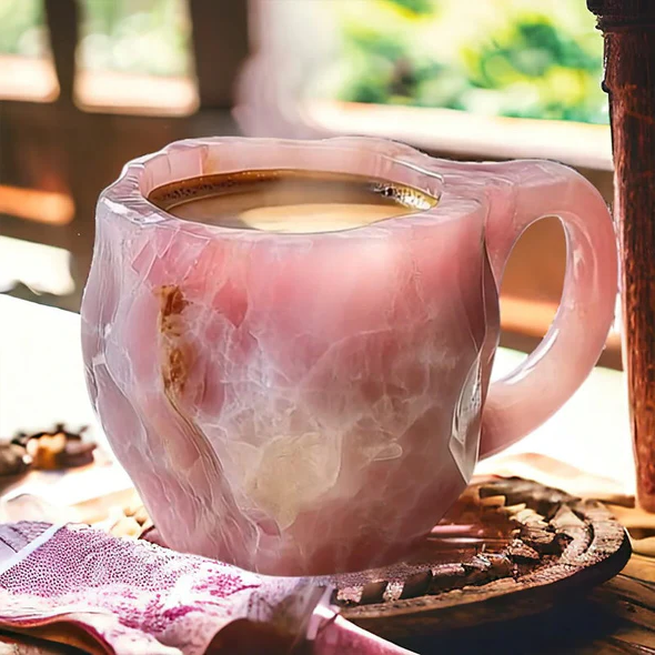 Mineral Crystal – Elegante kristallen koffiekop voor stijlvolle genieting