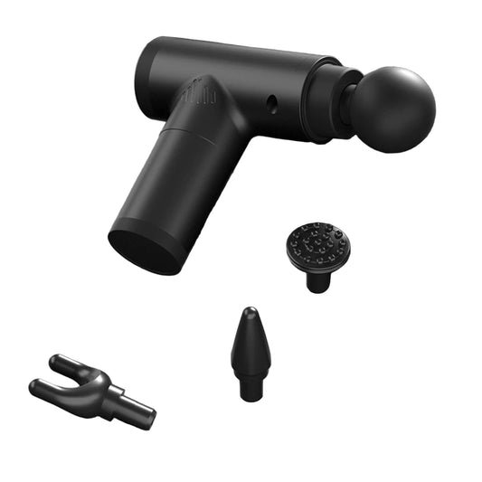 PulsePro Mini – Draagbare fascia pistool met 6 snelheidsniveaus & 4 massagekoppen