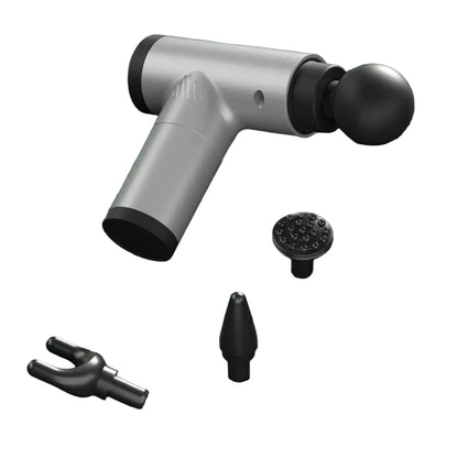 PulsePro Mini – Draagbare fascia pistool met 6 snelheidsniveaus & 4 massagekoppen