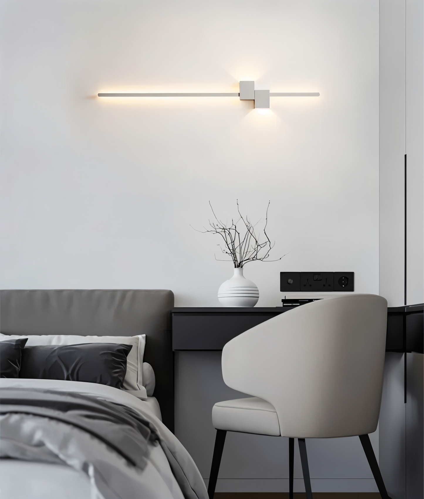 LINESTRIPE – Lámpara de pared LED minimalista para un ambiente moderno