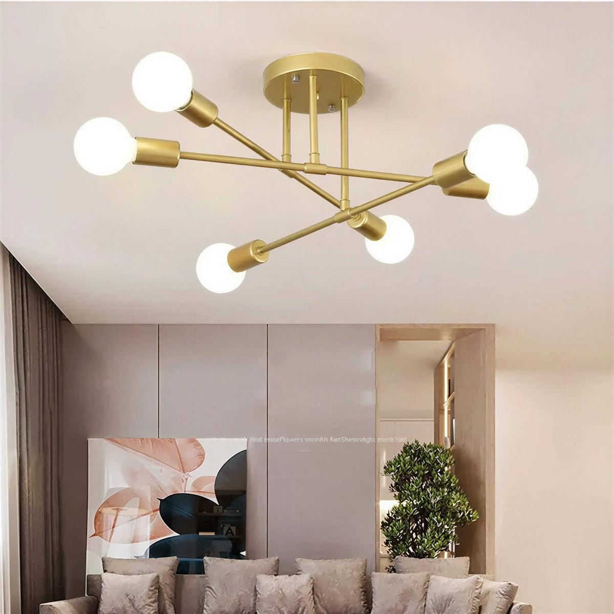 STELLARA – Modern Sputnik Ceiling Light in an Elegant Star Design