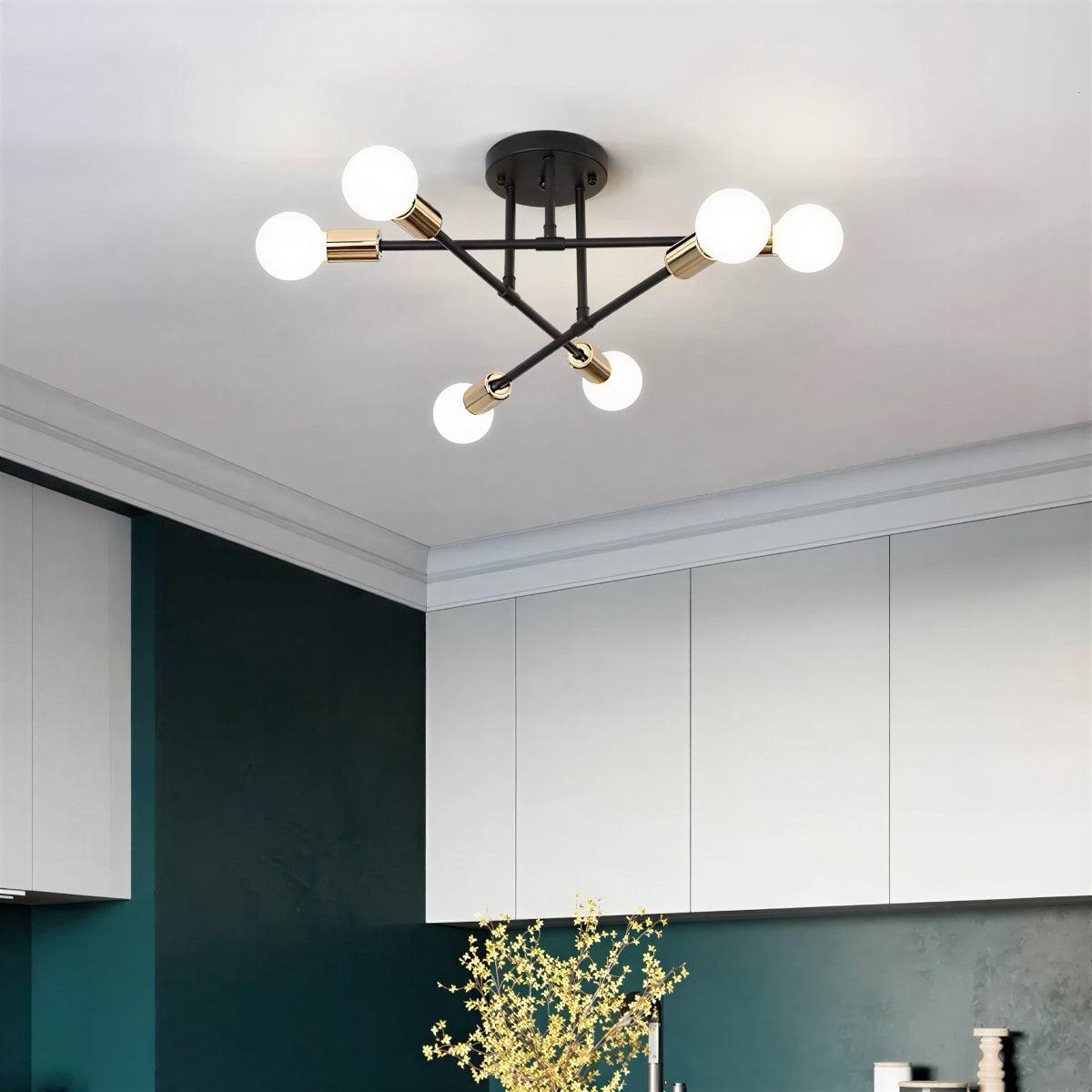 STELLARA – Modern Sputnik Ceiling Light in an Elegant Star Design